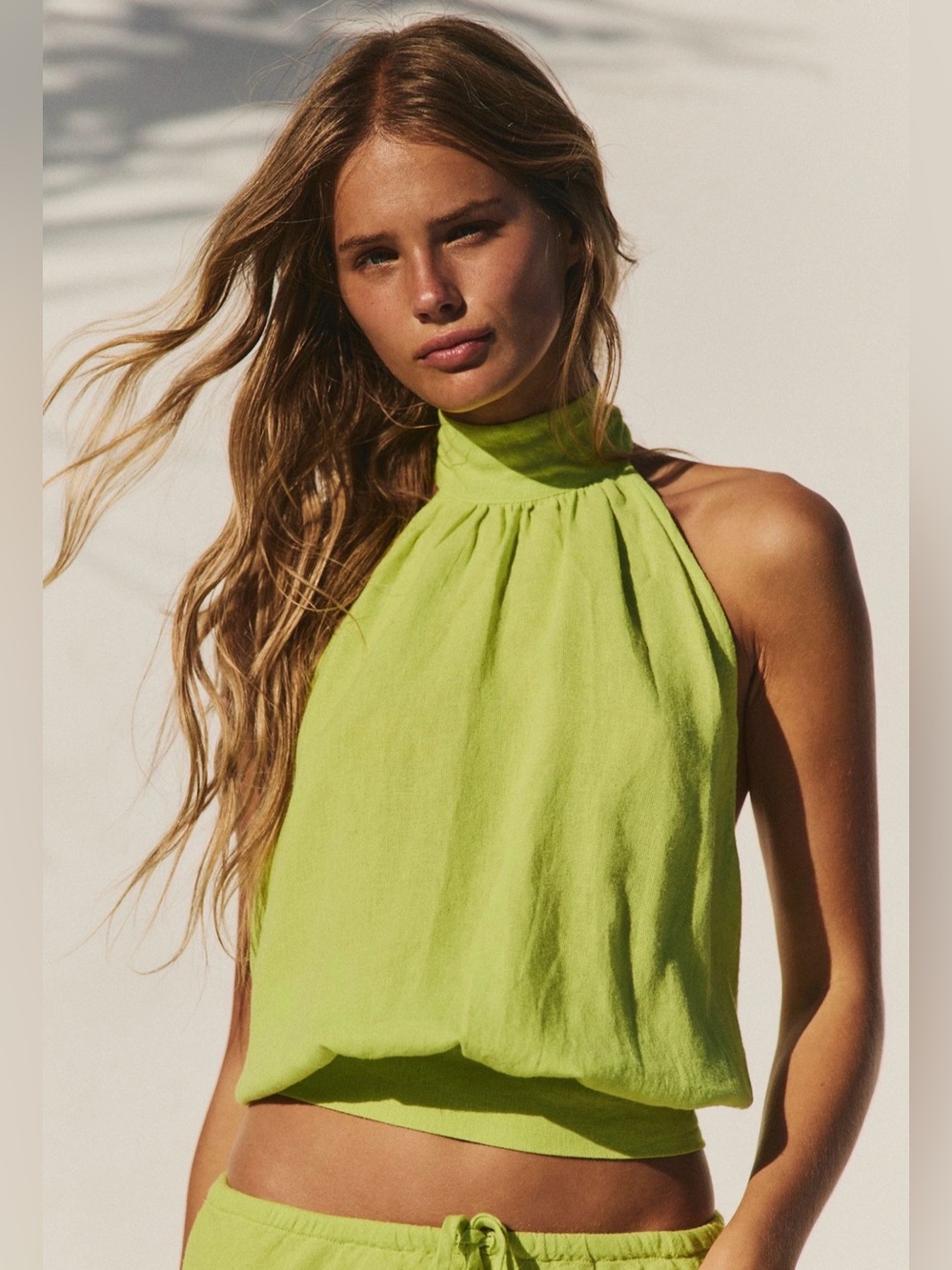 Sandshell Linen Rosie Top